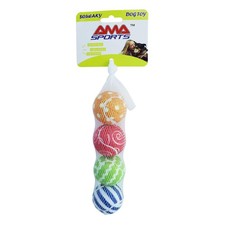 Squeaky Tennis Balls for Dogs 4 Pack 2.0" Small Tennis Balls for New Puppy Sm