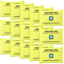 15 Pack Rechargeable Desiccant Packs Silica Gel Desiccant Moisture Absorbing ...