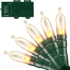 Christmas Lights with Timer Battery Operated String Lights 200 LED 8 Modes Strin