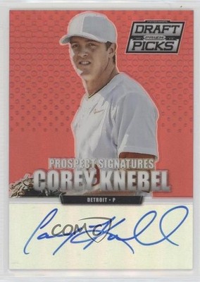 2013 Prizm Perennial Draft Picks Prospect Signatures Red Corey Knebel Auto 6u5