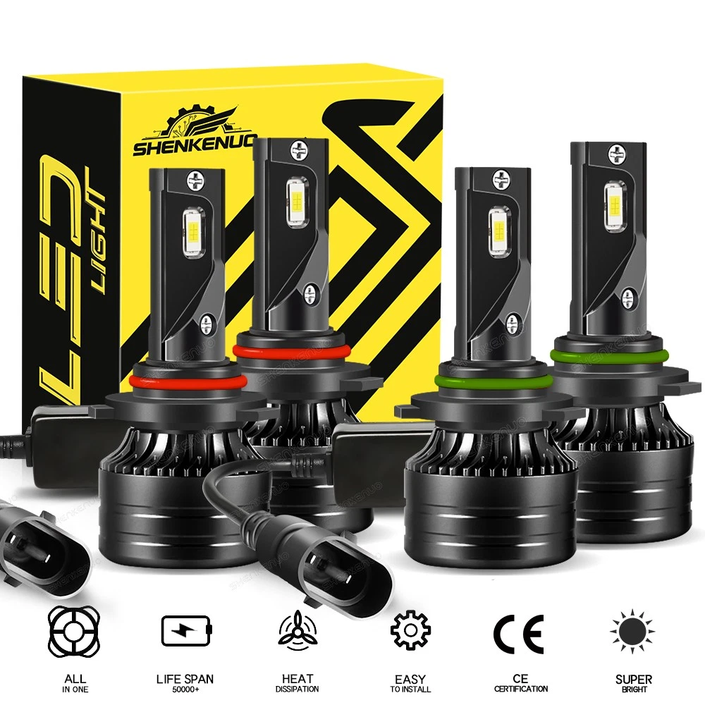 For Chevy Silverado 1500 03-06 LED Headlight High Low Beam Bright 6000K Bulbs 4x