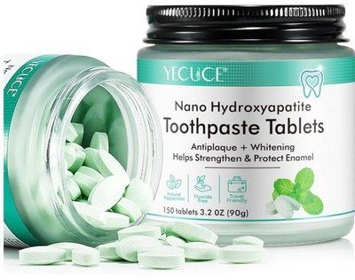 150pcs Nano Hydroxyapatite Toothpaste Tablets , Oral Care Toothpaste for Travel