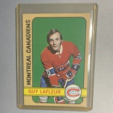 Topps 1972-73 Guy Lafleur Montreal Canadiens Rookie #79 Hockey Card. rookie card picture