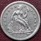 1855 Seated Liberty Dime 10c AU - UNC Uncirculated High Grade #101731