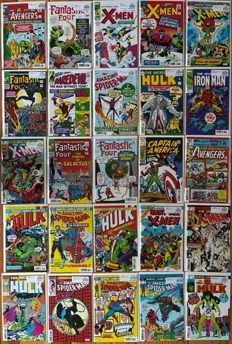 HUGE Marvel Facsimile Lot Amazing Spider-Man Hulk X-Men Fantastic 4 NEW NM/NM+
