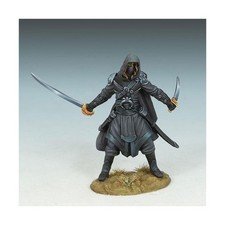Dark Sword Fantasy Human Males Mini Hooded Assassin Pack New