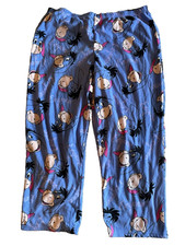 Disney Eeyore NWOT Women's 2X Blue Print Fleece Lounge or Pajama Pants