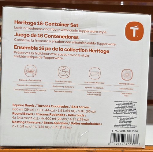 Tupperware Heritage Collection 32-teiliges Lebensmittelaufbewahrungsset - Vintage Farben! - Bild 4 von 5