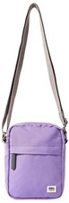 Roka Unisex Bond Small Recycled Canvas Crossbody Bag - Thistle Bloom Purple