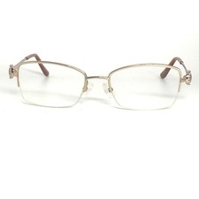 Salvatore Ferragamo occhiali da vista donna oro gancini strass 52 18 130 688