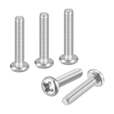 M2-0.4x10 Pan Head Machine Screws - 60pcs - 304 Stainless Steel -Silver