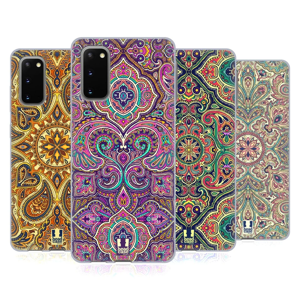 HEAD CASE DESIGNS INTRICATE PAISLEY GEL CASE & WALLPAPER FOR SAMSUNG PHONES 1 - Image 1 of 4