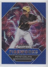 2020 Panini Prizm Draft Picks Fireworks Blue Mojo Petey Halpin #PDP186 0c6