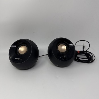 Creative Pebble USB-powered Desktop Speakers   3.5 mm Audio Connection   MF1680