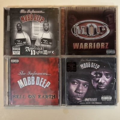 Mobb Deep Lot Of 4 CDs 90s Hip Hop Infamy, Hell On Earth, Warriors, America s NM