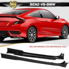Fits 16-20 Honda Civic Coupe 2dr Only Hf-p Style Side Skirts Pu Unpainted Fits 16-20 Honda Civic Coupe 2dr Only Hf-p Style Side Skirts Pu Unpainted