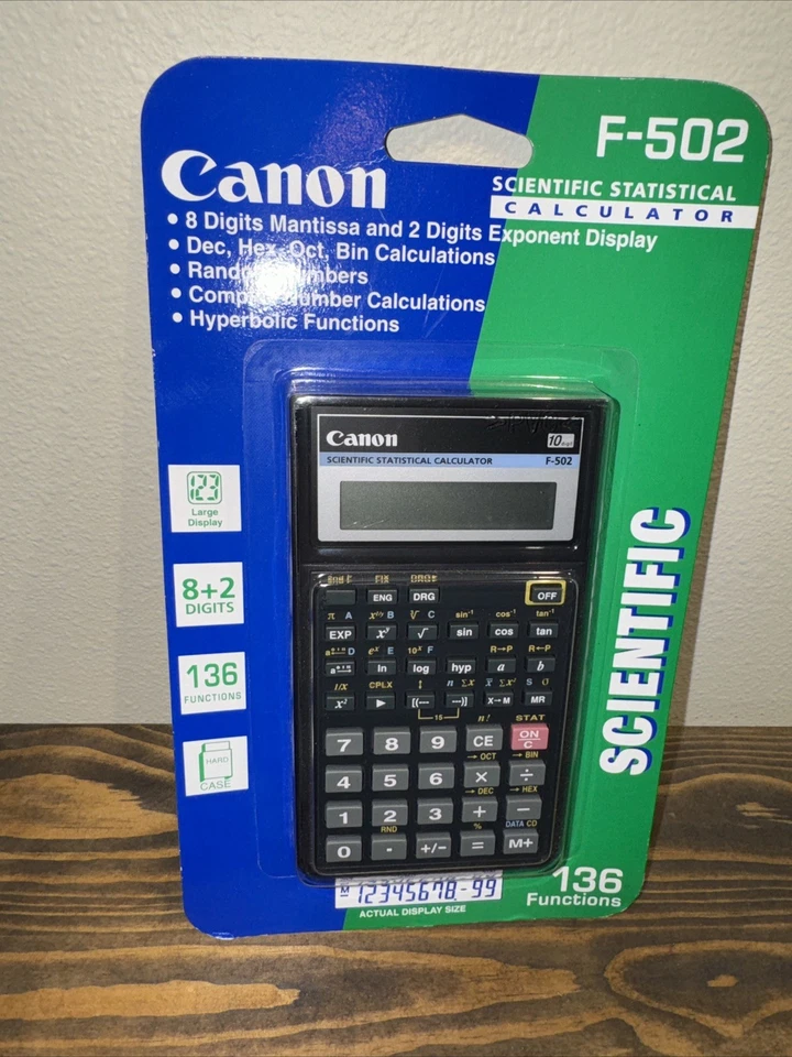 Canon F-502 Scientific Statistical Calculator New Batteries - Image 3 of 3