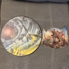 Iron Maiden 2 picture disc lot. The Trooper  & Flight Of Icarus. WARPED/CRACKED