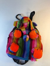 Elephant Mini Backpack Mulicolor Handwoven Co...