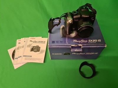 Canon PowerShot SX20 IS 12.1 MP Digitalkamera - Schwarz