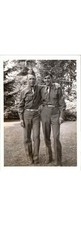 1942 WWII Soldiers Friendship Photograph - Taconic Trailer Dutchess County NY