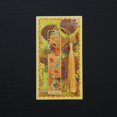 Retro Blumiges Metall Lesezeichen Gedruckte Bronze Bookmark Lesezeichen mit