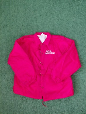 VINTAGE 80's Auburn Sportswear Dixie Drifters Elberton Georgia Nylon Red Jacket