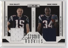 2011 Rookies & Stars Studio Combos Materials Ryan Mallett Shane Vereen RC 4f5