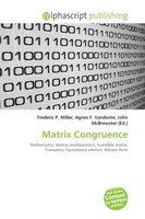 Frederic P. Miller (U. A.) | Matrix Congruence | Taschenbuch | Englisch (2026)
