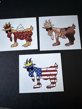 Rare 🚨 Goat USA Sticker Bundle Of 3 🚨