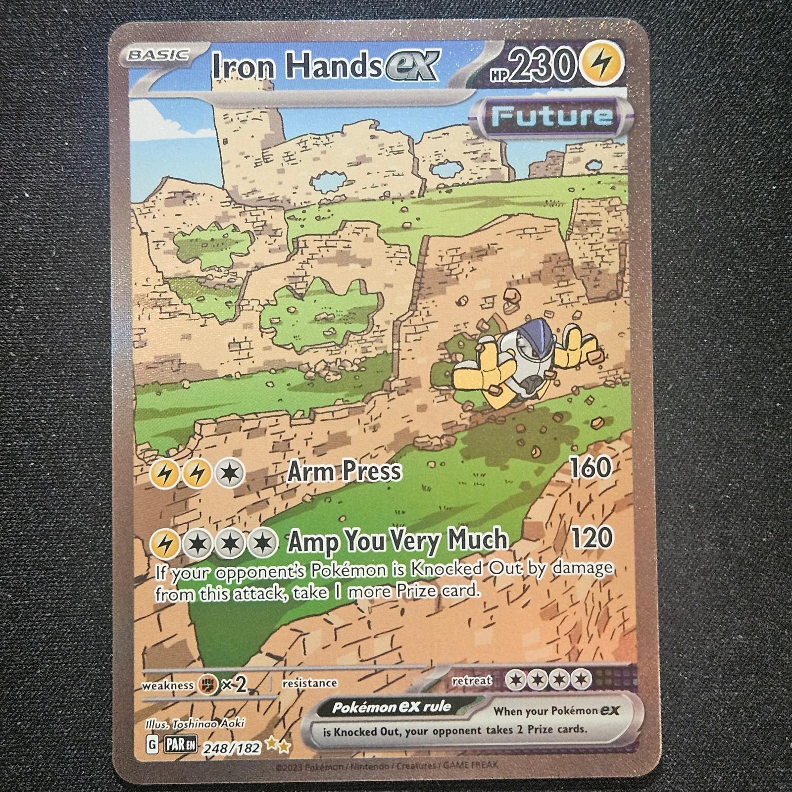 Pokemon IRON HANDS EX 248/182 PARADOX RIFT Holo