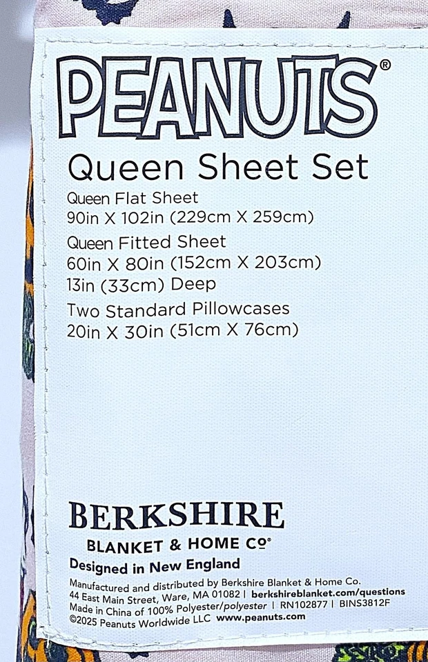 Peanuts Halloween Queen Sheet Set - Image 2 of 2