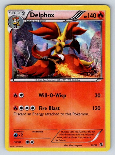 Delphox 10/39 Kalos Starter Set Holo Rare