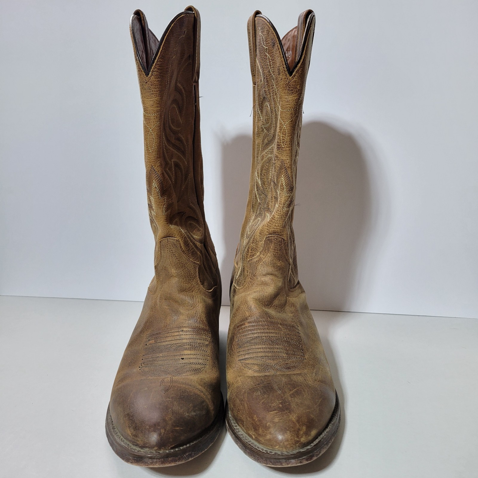 Dan Post Renegade Western cowboy boots brown embo… - image 5