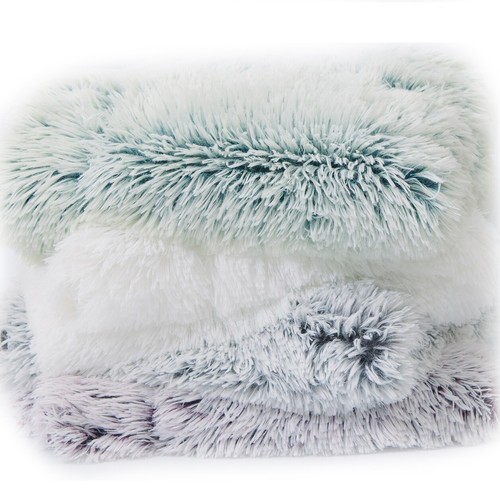 Cheer Collection Long Shaggy Hair Faux Fur Accent Throw - Throw Blanket - Picture 5 of 9