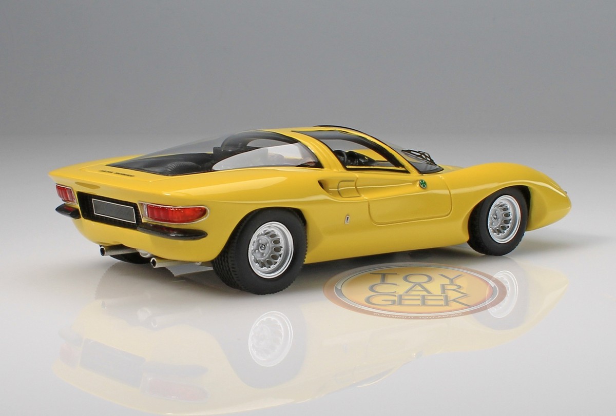 1/43 スパーク アルファロメオ Tipo33 スペチアーレ 1969 1969 Alfa Romeo 33/2 Coupe Speciale Pininfarina - Yellow 1