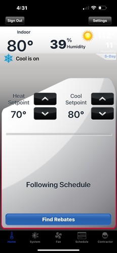 HONEYWELL HOME Smart Thermostat - Picture 6 of 11