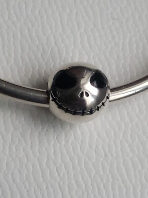 Jack Head Charm Silber und Zirkonia