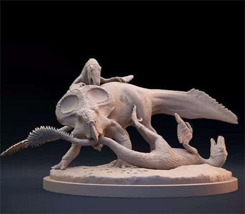 1/35 Protoceratops Velociraptor Model Dinosaur Animal GK Decor Unpainted Kit - Picture 5 of 6