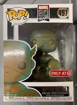 Marvel 80th Years Patina Captain America Target Exclusive Funko Pop