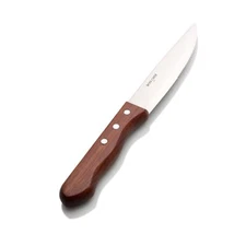 Bon Chef S937 Pointed Tip Blade Steak Knife with Dark Wood Handle, 10" Length