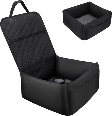 Mozvvco Dog Seat Car, 2-in-1 Dog Bed Car Dog Car Seat Back Seat