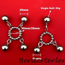 Metal Ring Penis Enlarger Ball Weight Exercise Device Hanging Hanger Extender