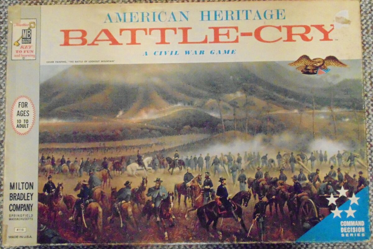 Battle Cry Milton Bradley American Heritage Vintage Board Game