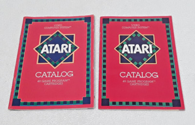Atari 2600 Catalog Video Computer System 49 Games 1982 Vintage Original LOT of 2