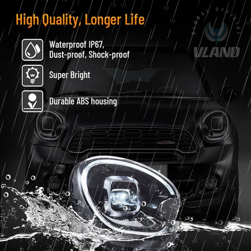 Faros LED VLAND + luces traseras ahumadas para Mini Cooper Countryman R60 2010-2016 - Imagen 7 de 18