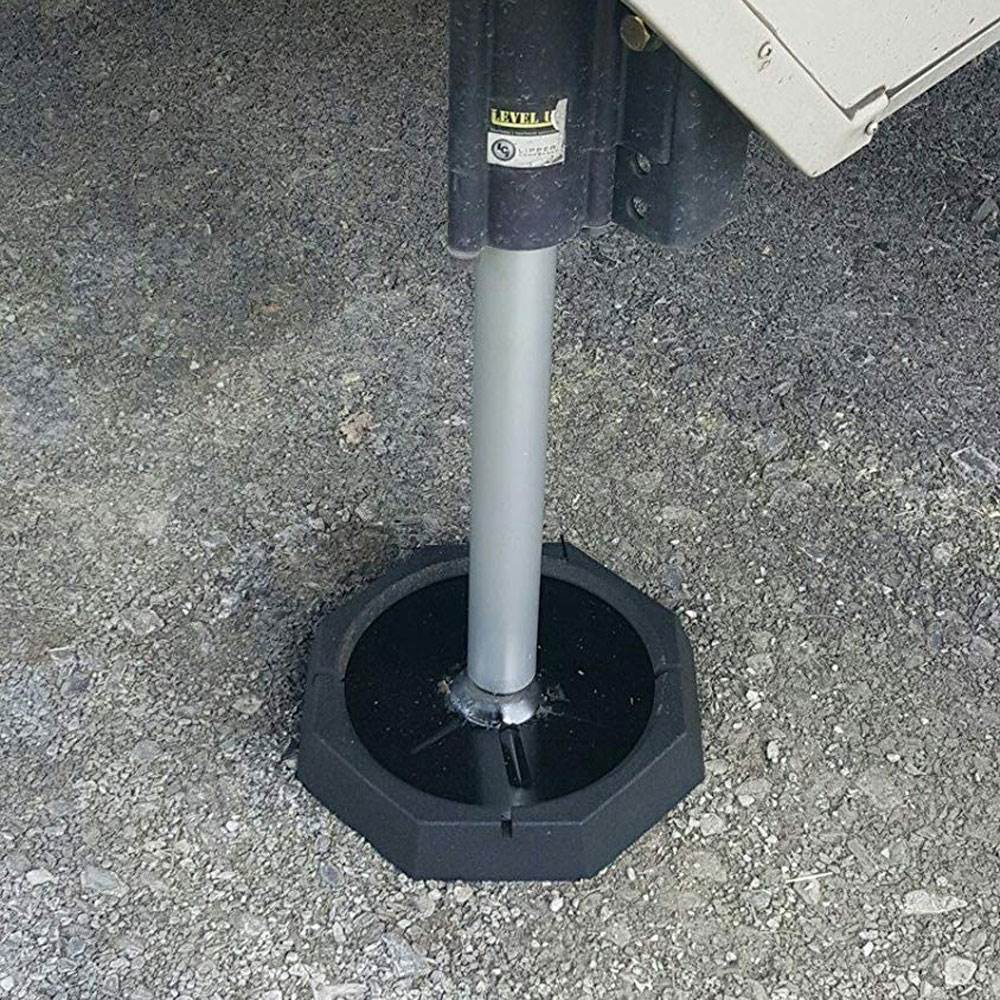 SnapPad Xtra 9" Round Landing Feet RV Leveling Jack Pads (6 Pack) (Open