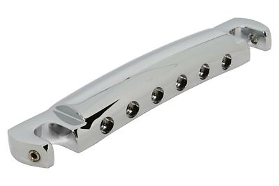 Lightweight Locking Aluminum Tailpiece for Gibson Guitars - Chrome