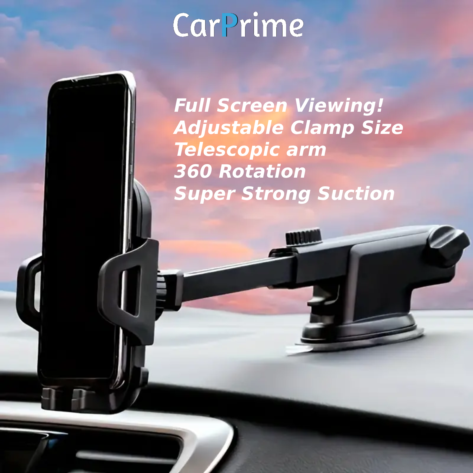 Car Windscreen Phone Holder Mount Suction Cup Strong Dash Mount Sticky