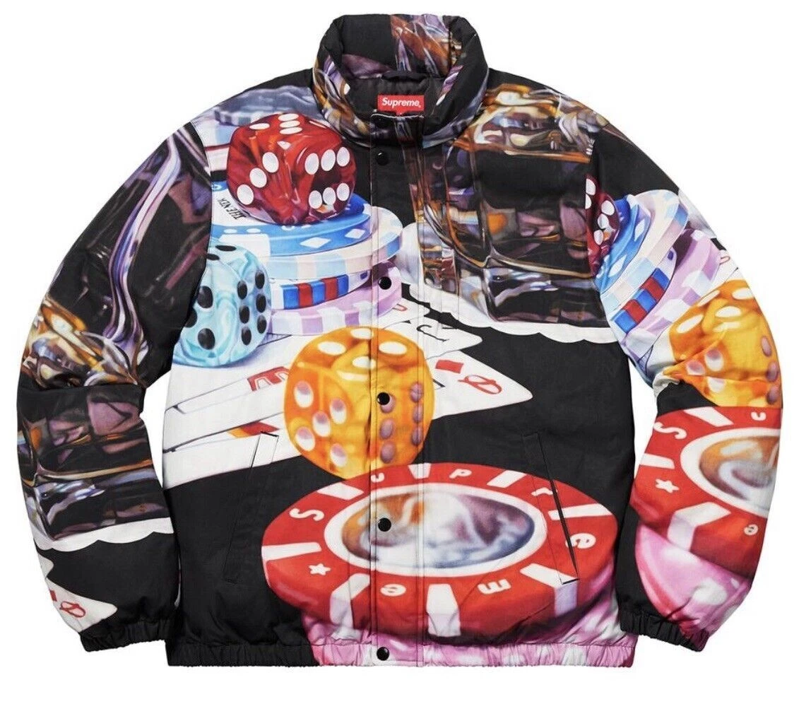 Supreme Casino Down Black Large Jacket eBay